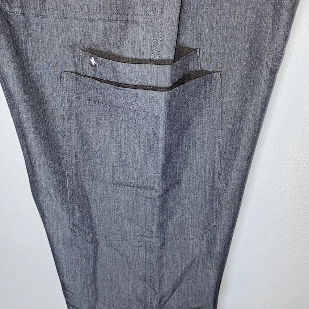 FIGS Scrub Pants XL Extra Large‎ Technical Collection Gray Draw String Inseam 30